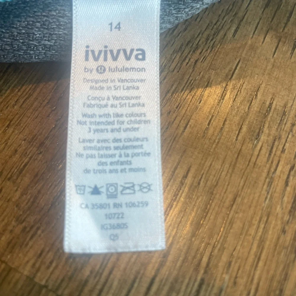Ivivva Gray Athletic Shirt - size 14